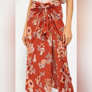 Free People Sunray Sarong Skirt